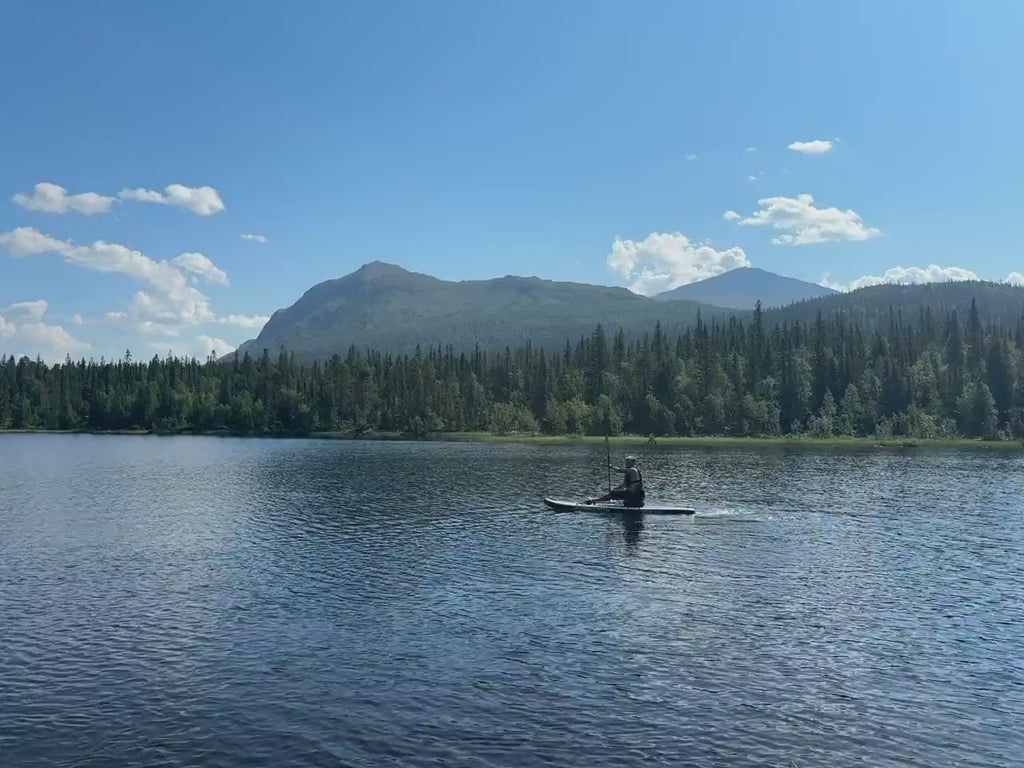 Video: seated paddling on a SUP with the hybrid paddle used as a kayak paddle